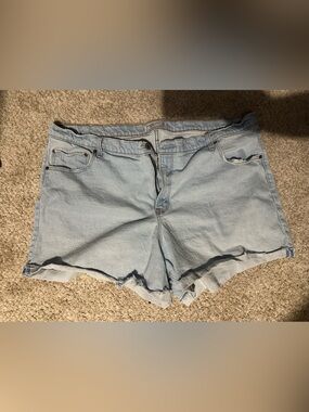 Abercrombie & Fitch Light Blue Denim Cutoff Shorts